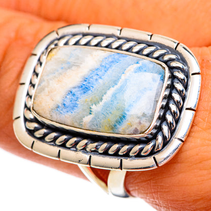 Blue Scheelite Rings handcrafted by Ana Silver Co - RING107364