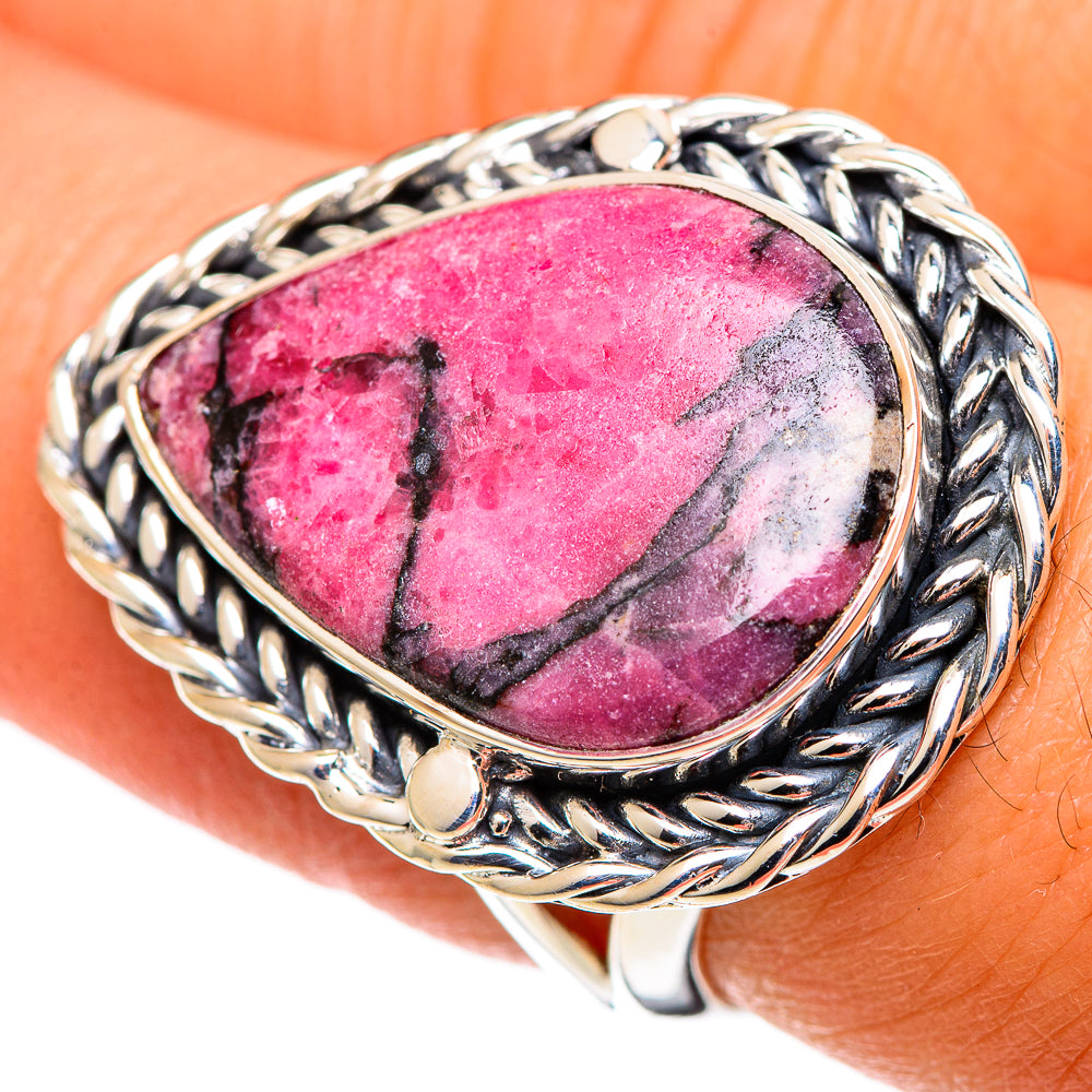 Rhodonite Rings handcrafted by Ana Silver Co - RING107383