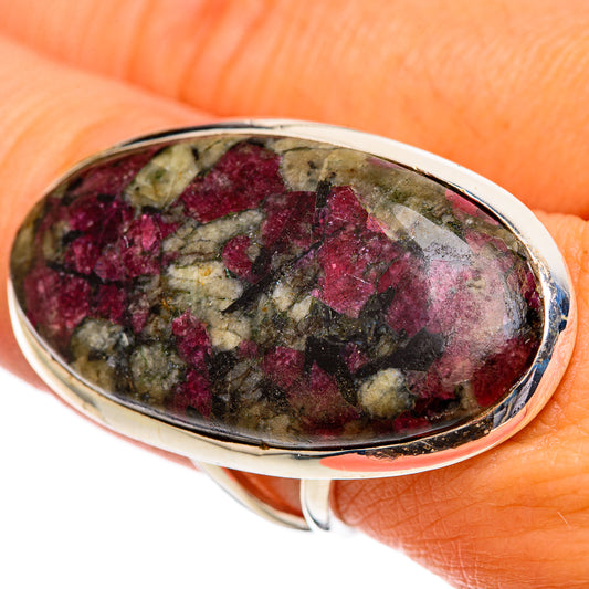 Russian Eudialyte Rings handcrafted by Ana Silver Co - RING107384