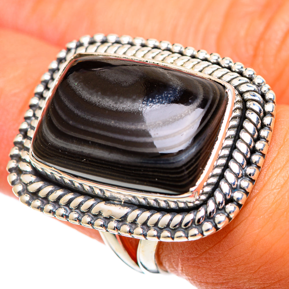 Psilomelane Rings handcrafted by Ana Silver Co - RING107393