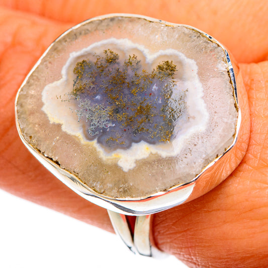 White Geode Slice Rings handcrafted by Ana Silver Co - RING107396