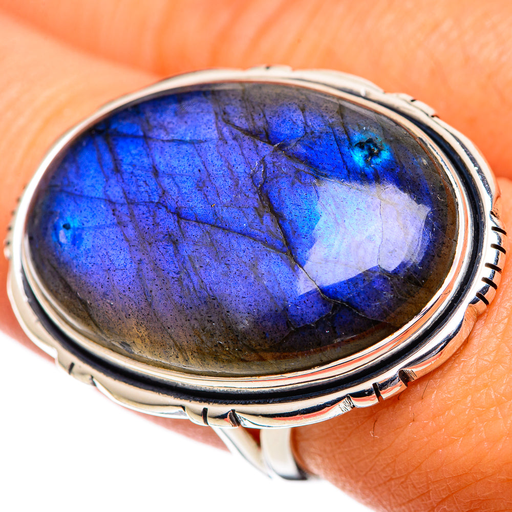 Labradorite Rings handcrafted by Ana Silver Co - RING107403