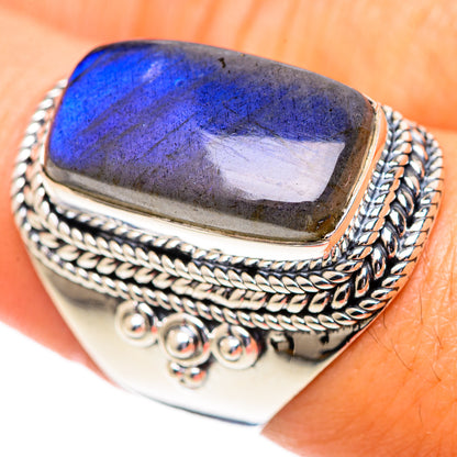 Labradorite Rings handcrafted by Ana Silver Co - RING107405