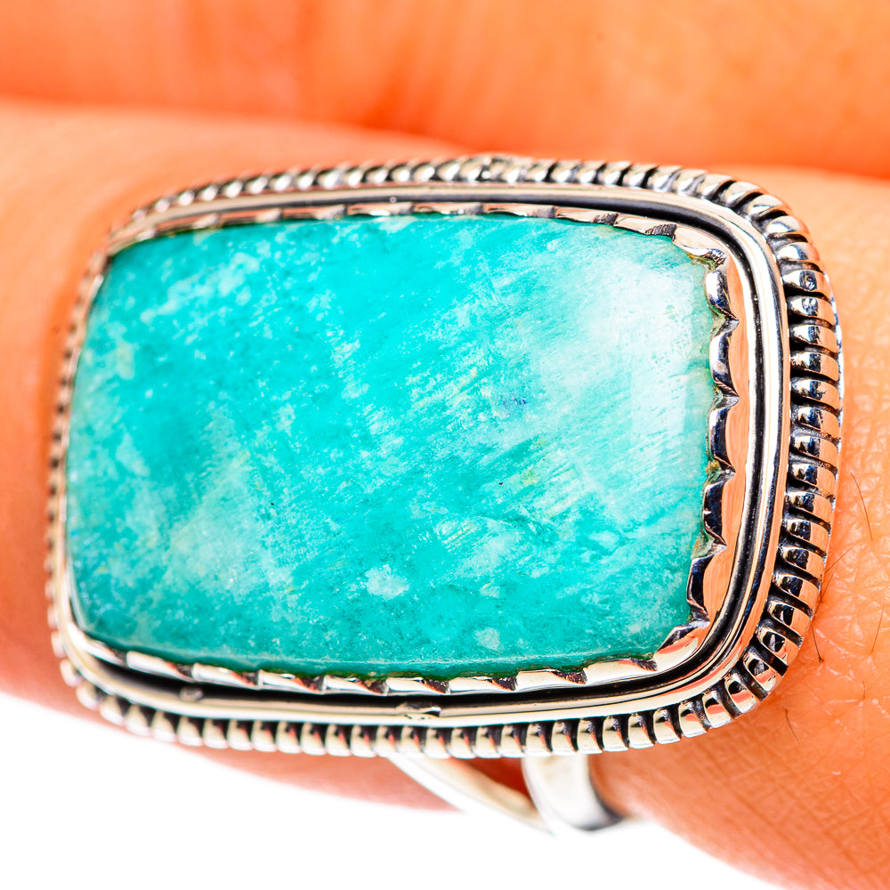 Amazonite Rings handcrafted by Ana Silver Co - RING107412