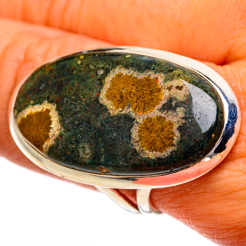 Ocean Jasper Rings handcrafted by Ana Silver Co - RING107413