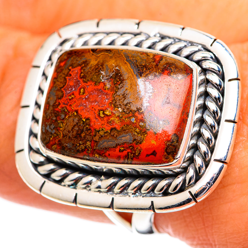 Moroccan Agate Rings handcrafted by Ana Silver Co - RING107419