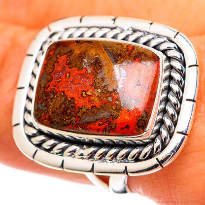 Moroccan Agate Rings handcrafted by Ana Silver Co - RING107419