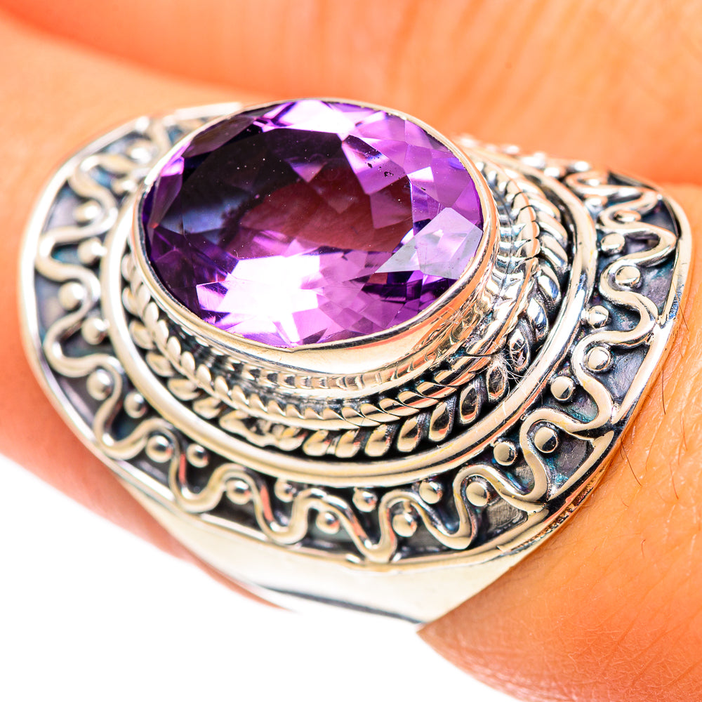 Amethyst Rings handcrafted by Ana Silver Co - RING107428