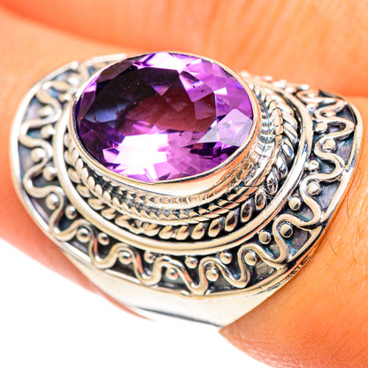 Amethyst Rings handcrafted by Ana Silver Co - RING107428