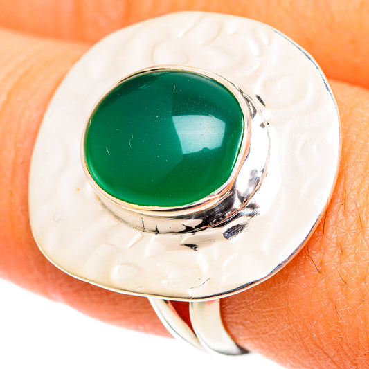 Green Onyx Rings handcrafted by Ana Silver Co - RING107441
