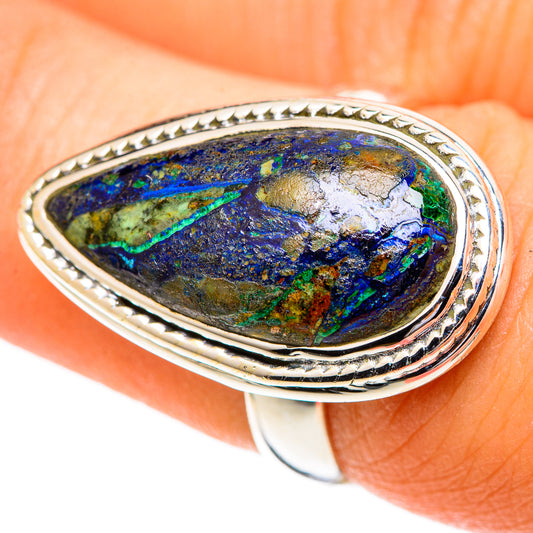 Azurite Rings handcrafted by Ana Silver Co - RING107460