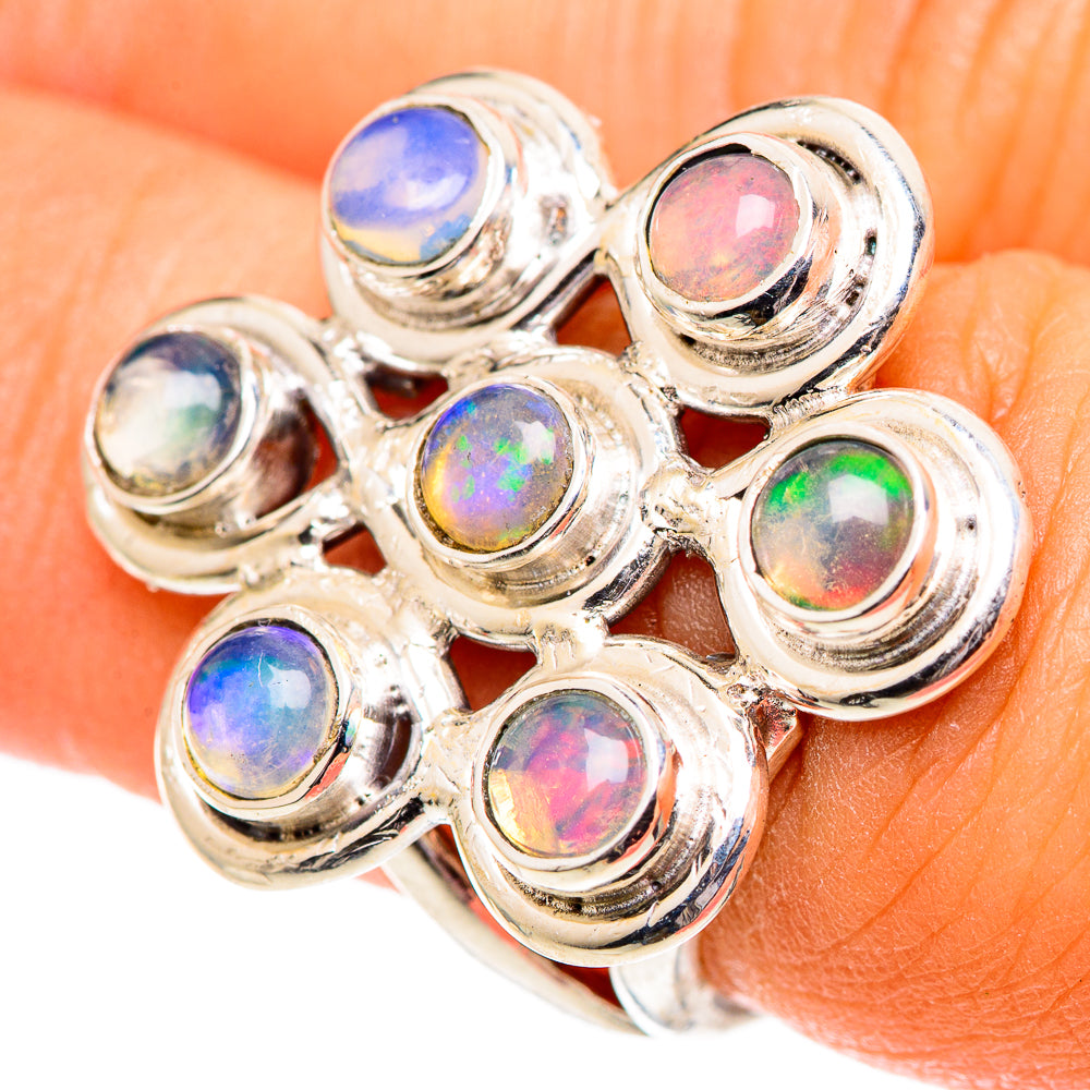 Ethiopian Opal Rings handcrafted by Ana Silver Co - RING107462