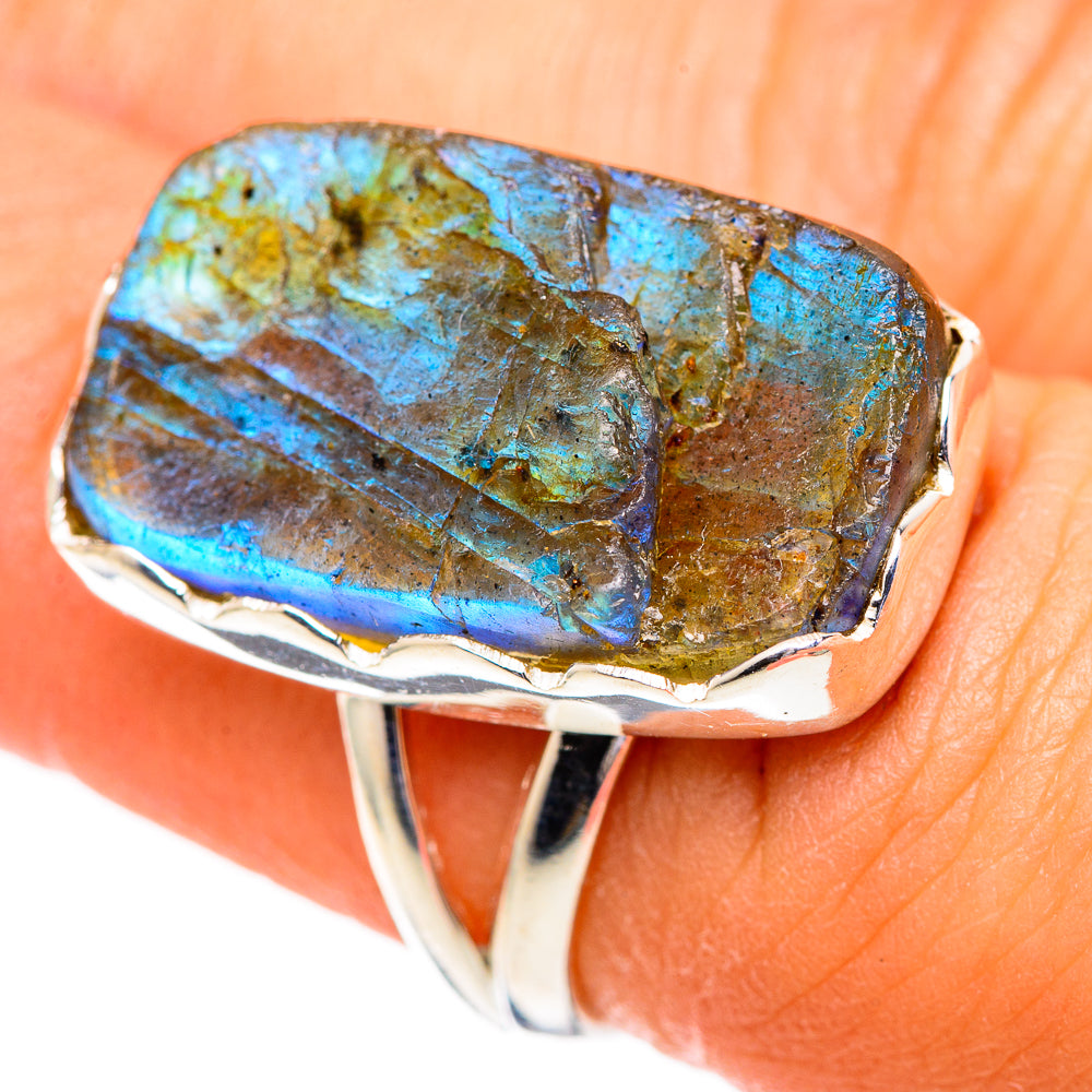 Labradorite Rings handcrafted by Ana Silver Co - RING107468