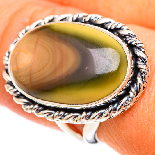 Polychrome Jasper Rings handcrafted by Ana Silver Co - RING107475
