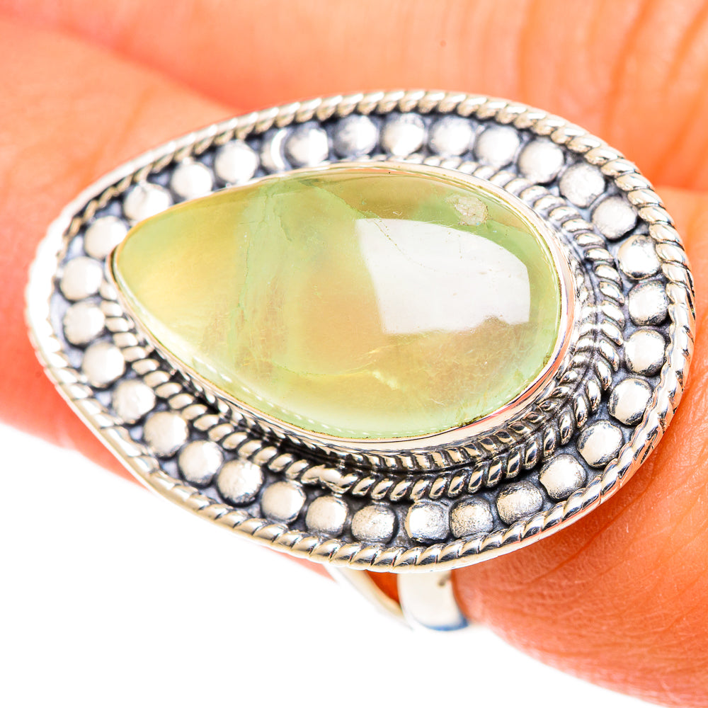 Prehnite Rings handcrafted by Ana Silver Co - RING107476