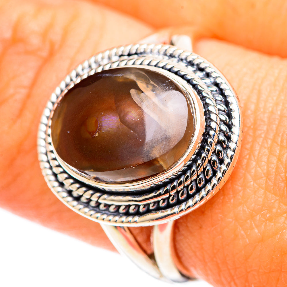 Mexican Fire Agate Rings handcrafted by Ana Silver Co - RING107479