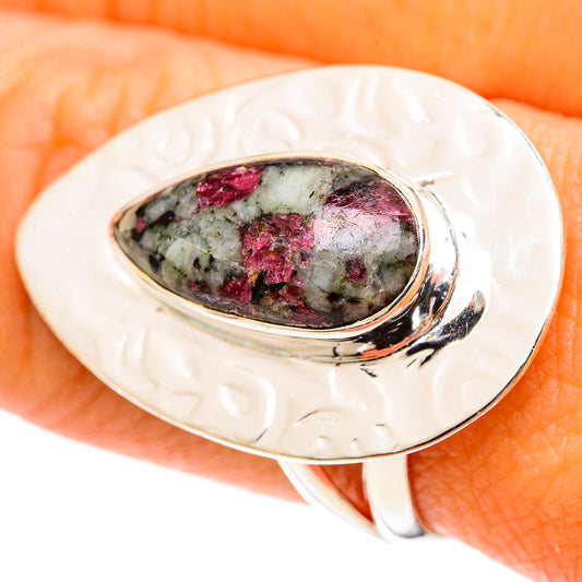 Russian Eudialyte Rings handcrafted by Ana Silver Co - RING107484
