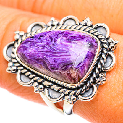 Charoite Rings handcrafted by Ana Silver Co - RING107488