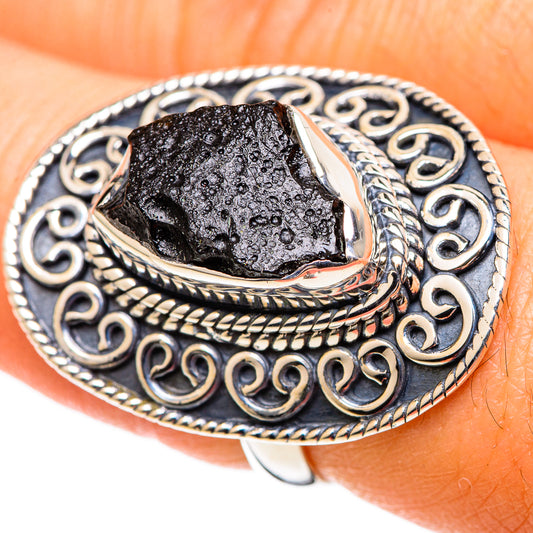 Tektite Rings handcrafted by Ana Silver Co - RING107491