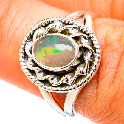 Ethiopian Opal Rings handcrafted by Ana Silver Co - RING107496
