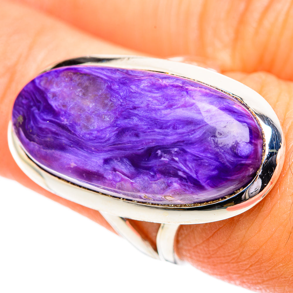 Charoite Rings handcrafted by Ana Silver Co - RING107519
