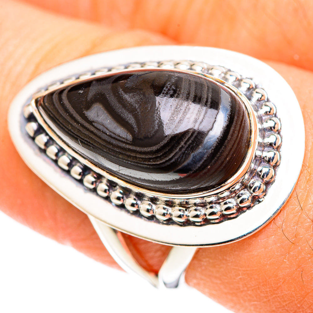 Psilomelane Rings handcrafted by Ana Silver Co - RING107523