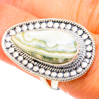 Ocean Jasper Rings handcrafted by Ana Silver Co - RING107539