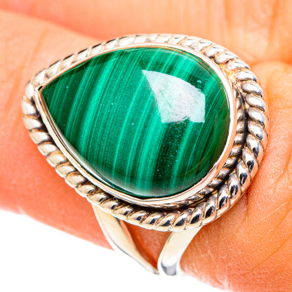 Malachite Rings handcrafted by Ana Silver Co - RING107542