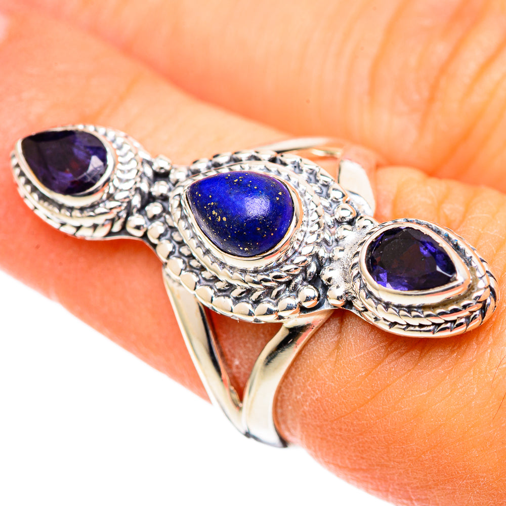 Lapis Lazuli Rings handcrafted by Ana Silver Co - RING107561