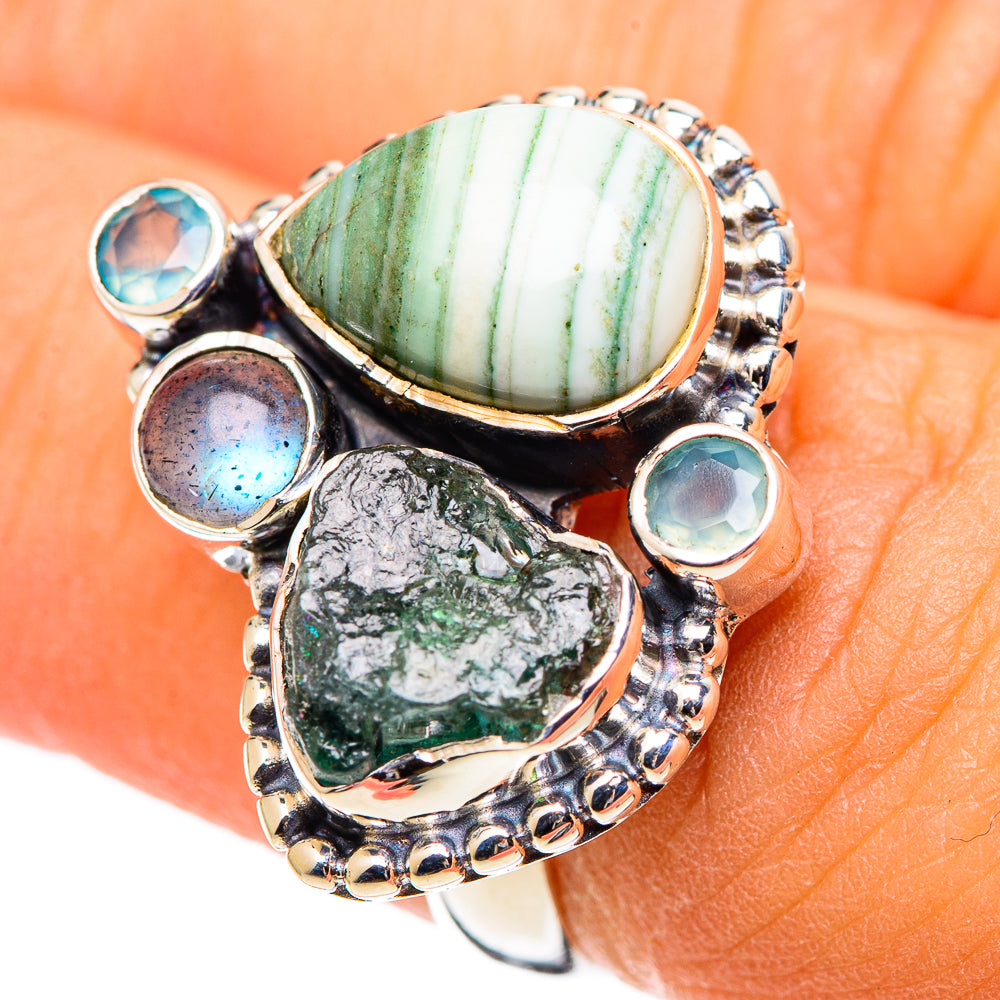 Ocean Jasper Rings handcrafted by Ana Silver Co - RING107567