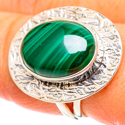 Malachite Rings handcrafted by Ana Silver Co - RING107568