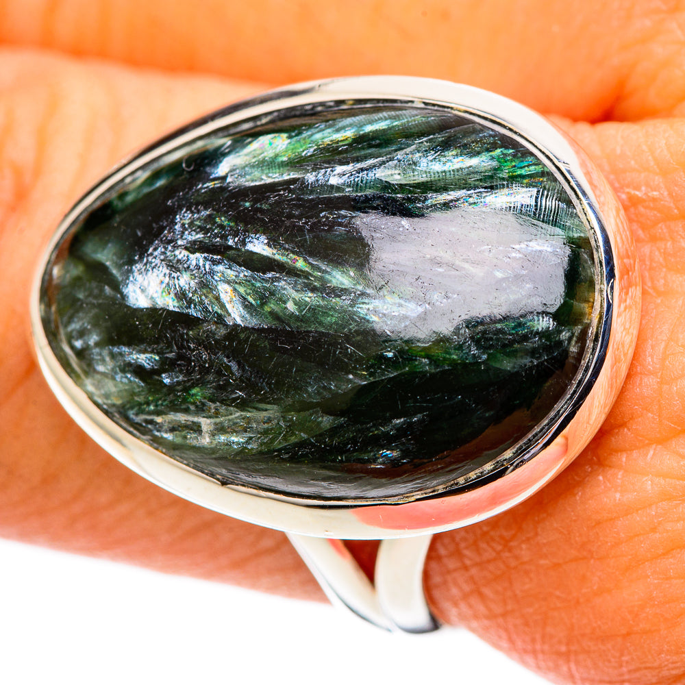 Seraphinite Rings handcrafted by Ana Silver Co - RING107569