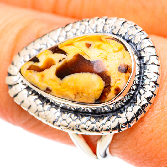 Peanut Wood Jasper Rings handcrafted by Ana Silver Co - RING107570