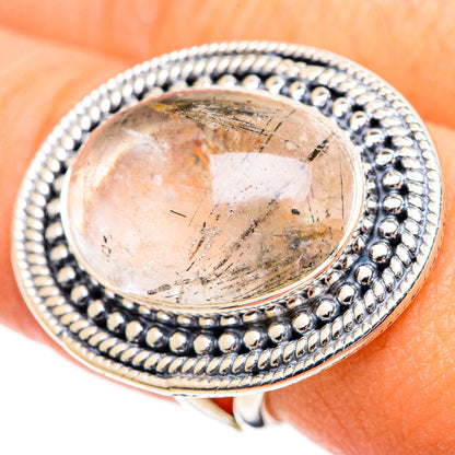Tourmalinated Quartz Rings handcrafted by Ana Silver Co - RING107582