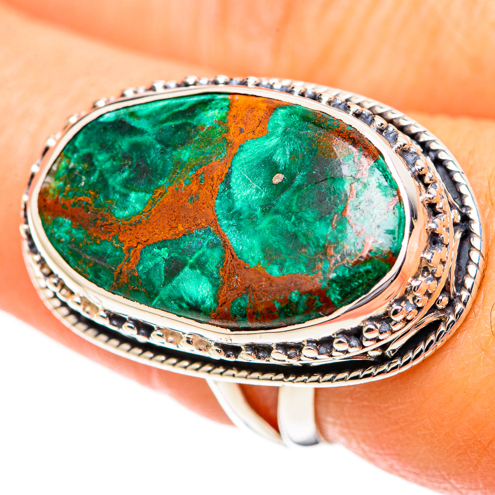 Malachite Rings handcrafted by Ana Silver Co - RING107604