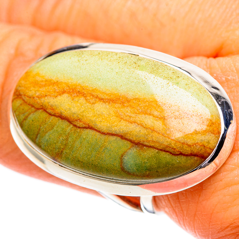 Polychrome Jasper Rings handcrafted by Ana Silver Co - RING107607