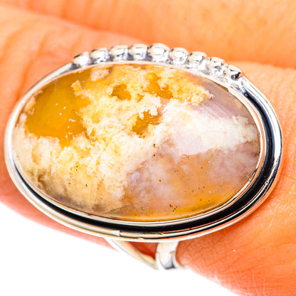 Plume Agate Rings handcrafted by Ana Silver Co - RING107613