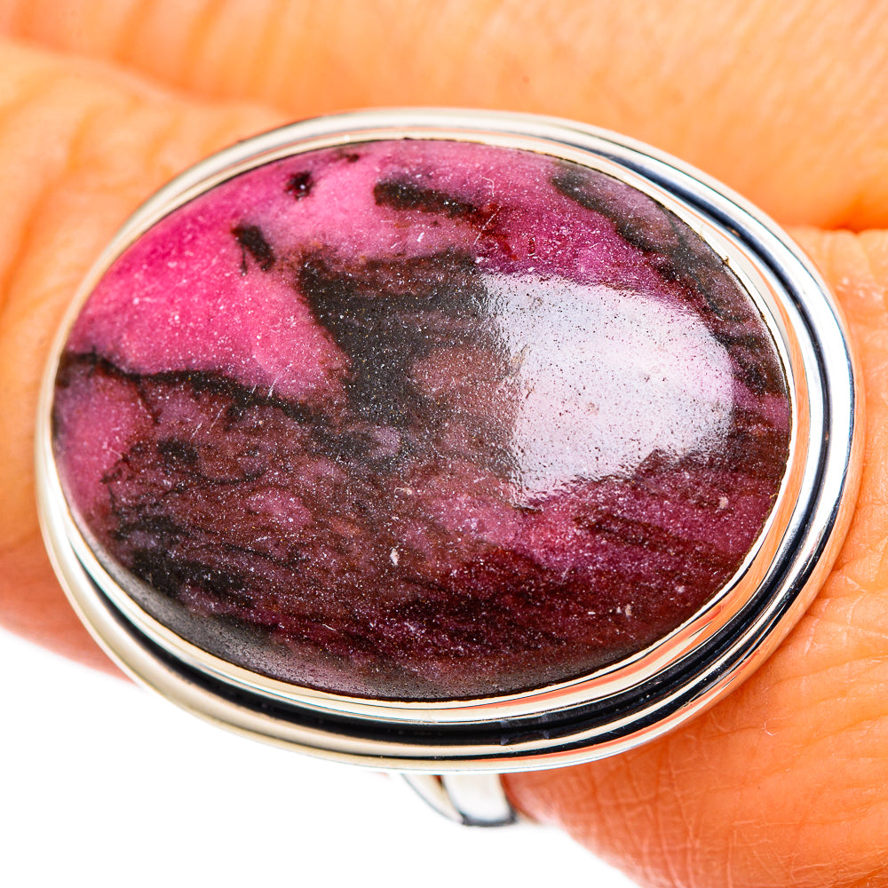 Rhodonite Rings handcrafted by Ana Silver Co - RING107619