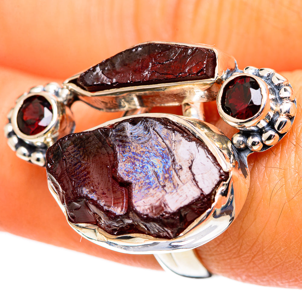 Garnet Rings handcrafted by Ana Silver Co - RING107621