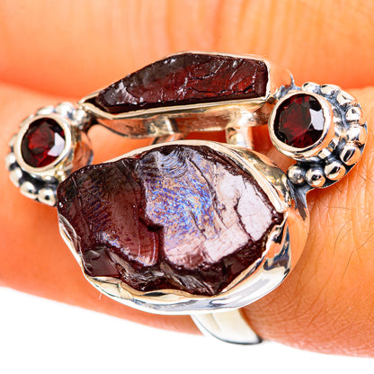 Garnet Rings handcrafted by Ana Silver Co - RING107621