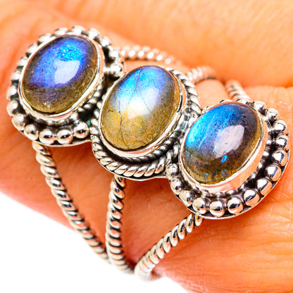 Labradorite Rings handcrafted by Ana Silver Co - RING107638