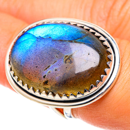 Labradorite Rings handcrafted by Ana Silver Co - RING107641