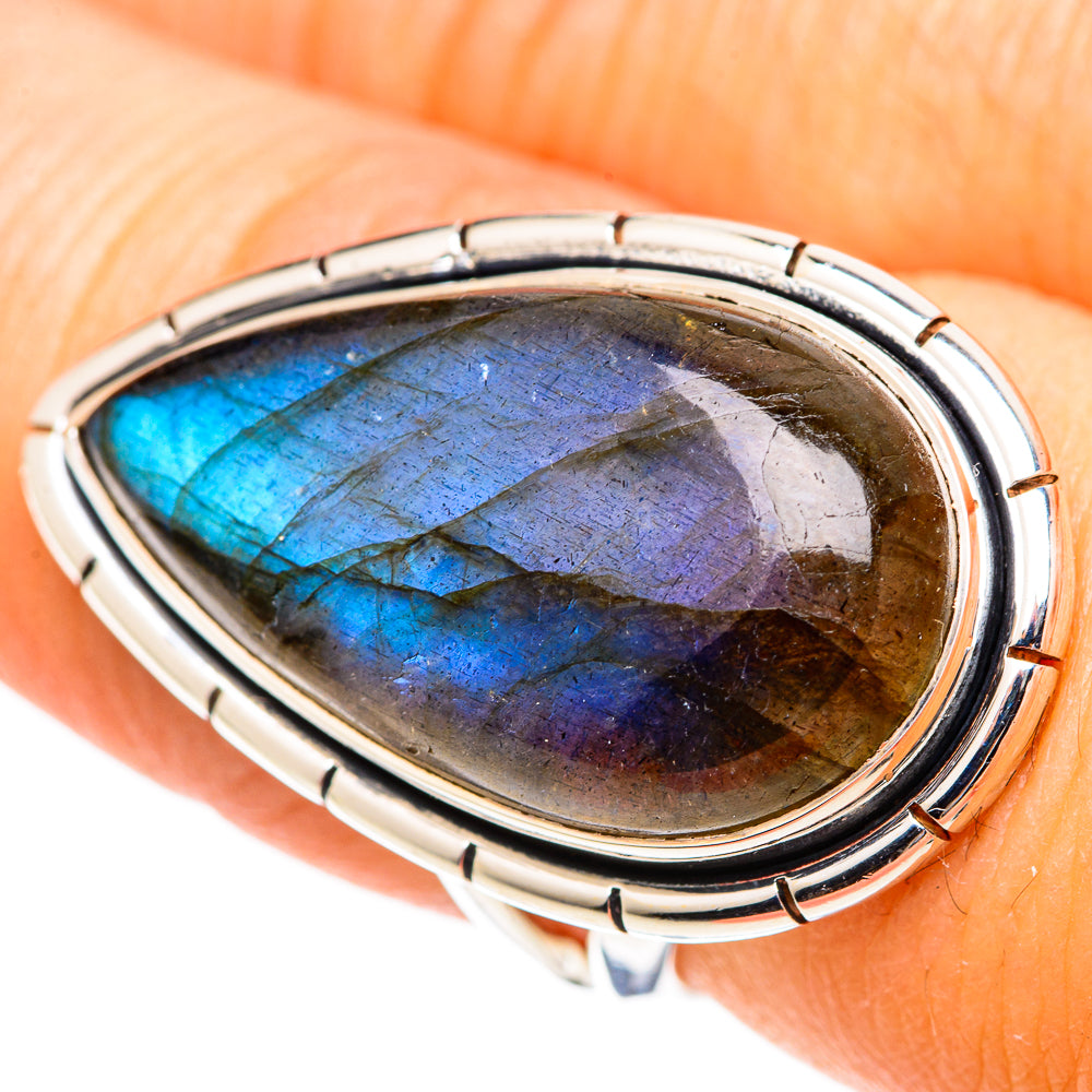 Labradorite Rings handcrafted by Ana Silver Co - RING107647