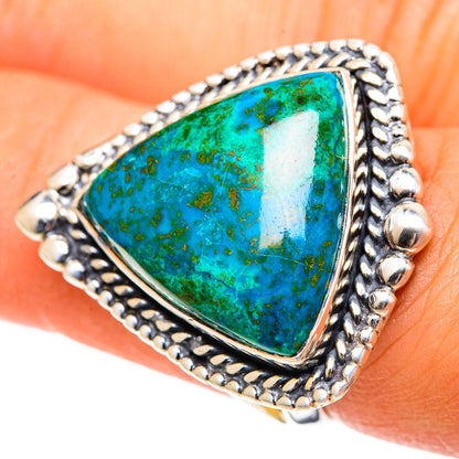 Chrysocolla Rings handcrafted by Ana Silver Co - RING107648