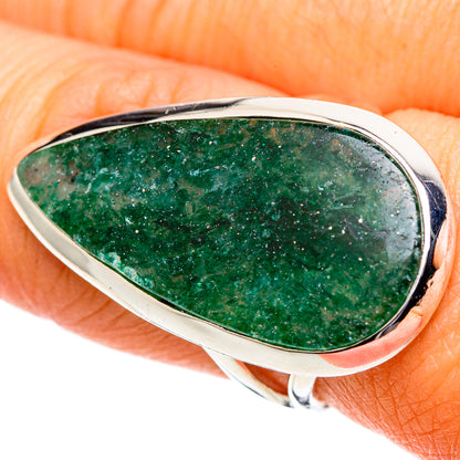 Green Aventurine Rings handcrafted by Ana Silver Co - RING107653