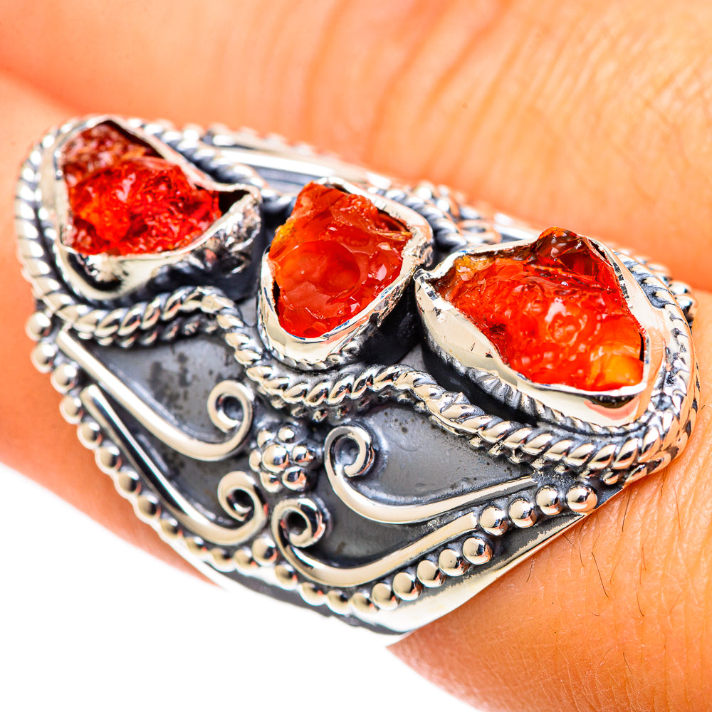 Carnelian Rings handcrafted by Ana Silver Co - RING107665