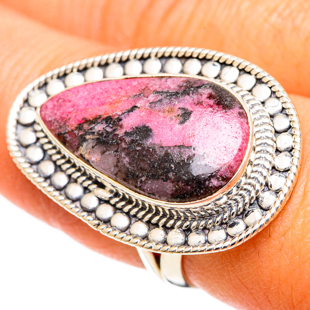 Rhodonite Rings handcrafted by Ana Silver Co - RING107667