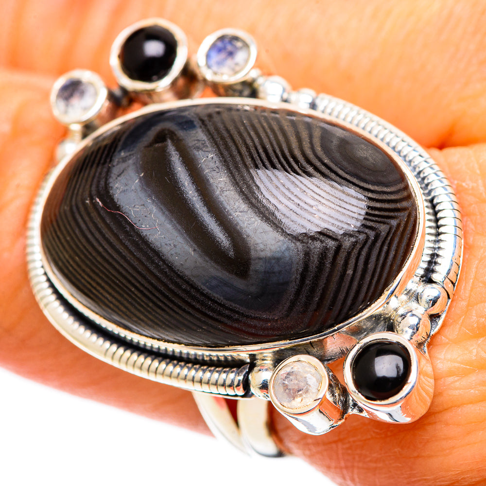 Psilomelane Rings handcrafted by Ana Silver Co - RING107676