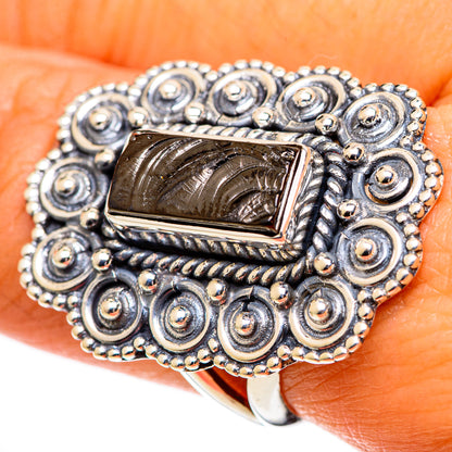 Shungite Rings handcrafted by Ana Silver Co - RING107680