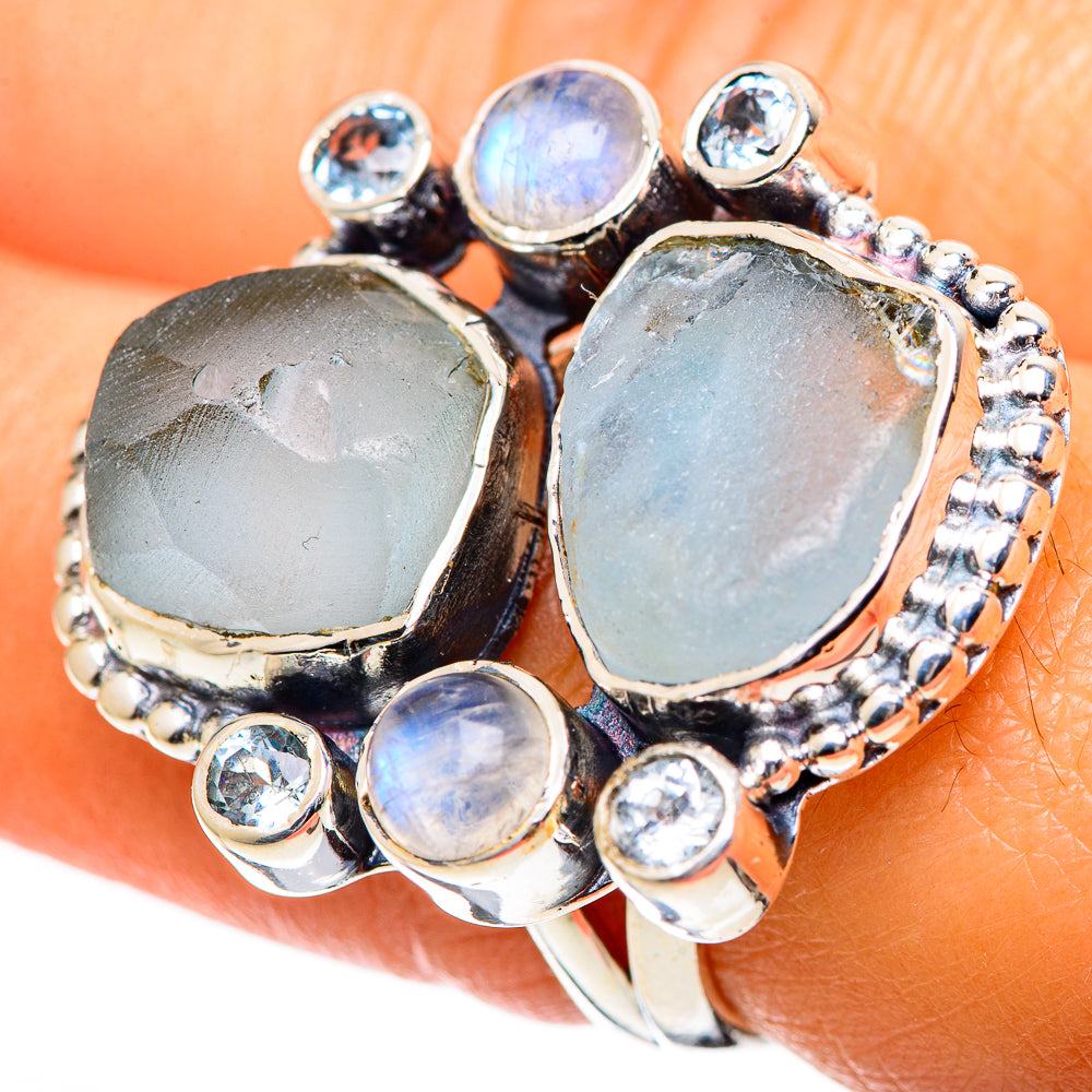 Aquamarine Rings handcrafted by Ana Silver Co - RING107684